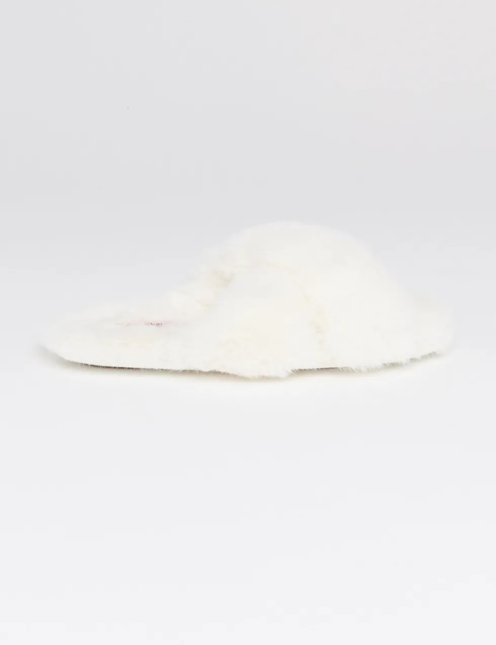 Faux Fur Crossover Slider Slippers