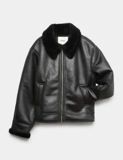 Faux Fur Trim Jacket (6-16 Yrs)