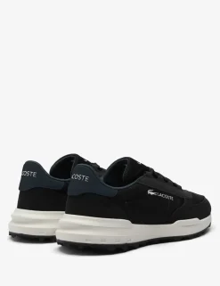 Faux Leather Lace Up Trainers