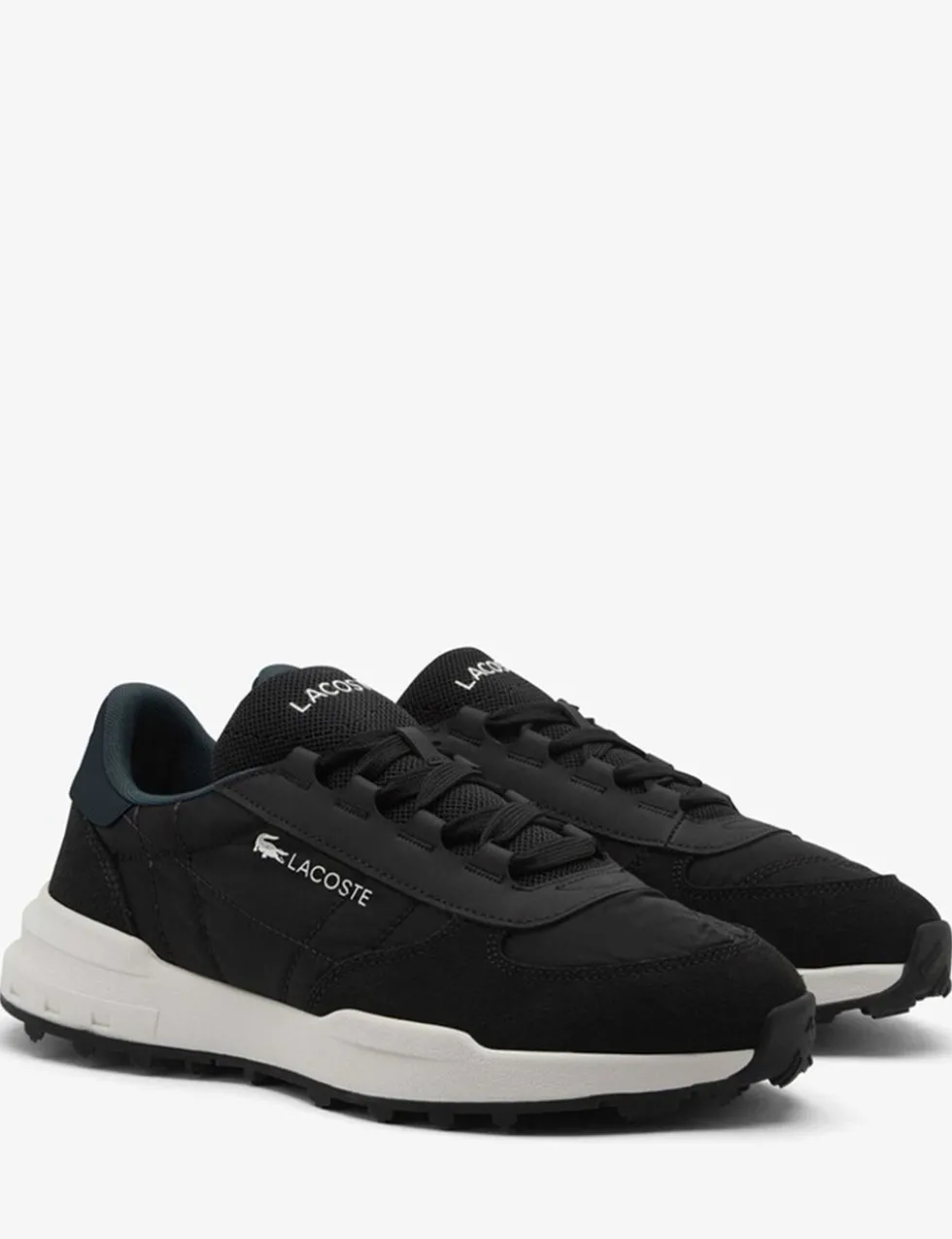 Faux Leather Lace Up Trainers