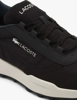 Faux Leather Lace Up Trainers