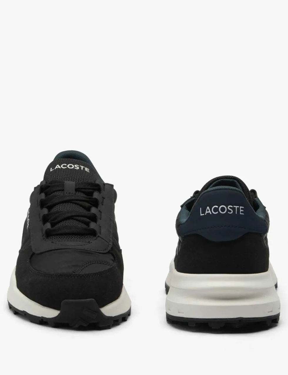 Faux Leather Lace Up Trainers
