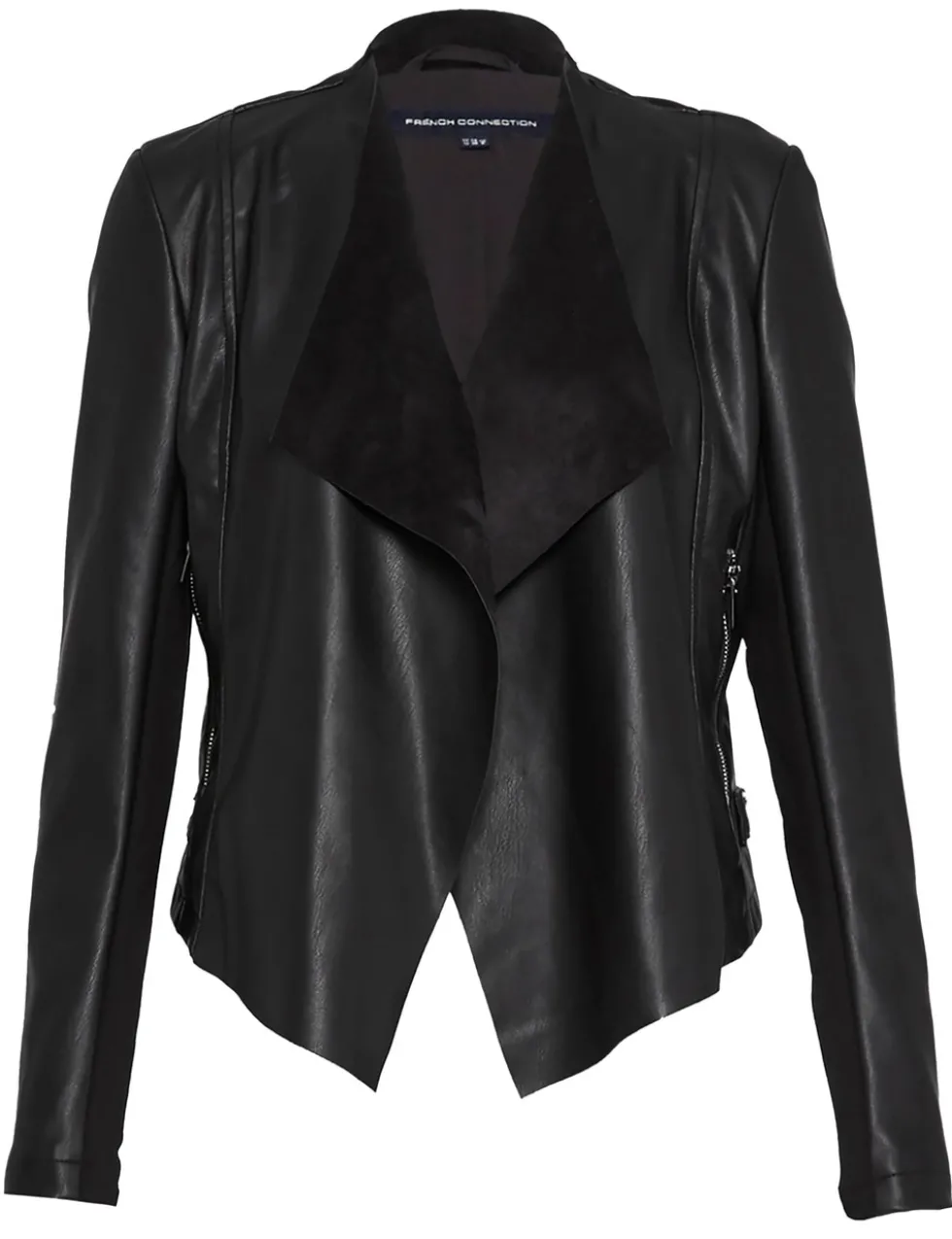 Faux Leather Short Jacket