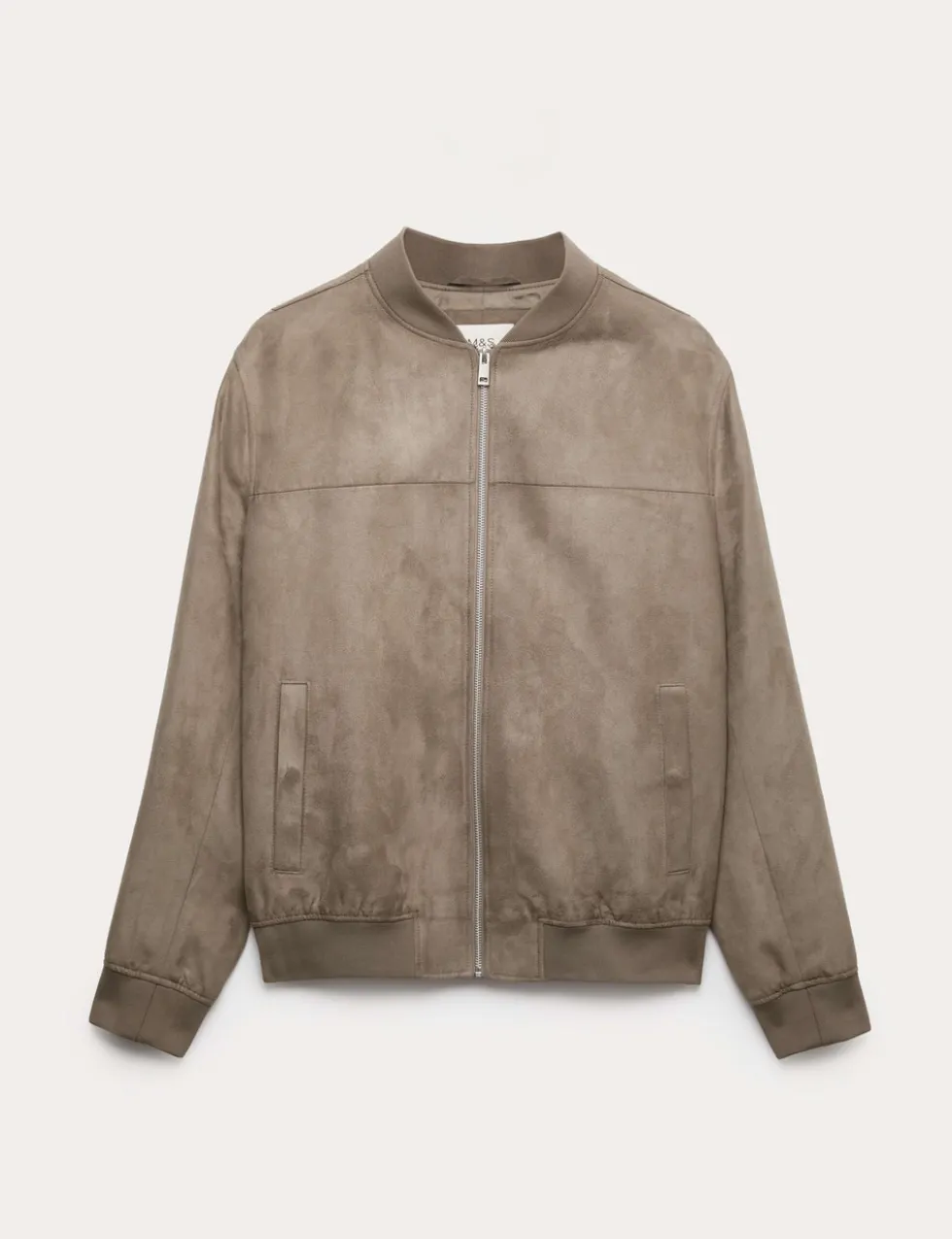 Faux Suede Bomber