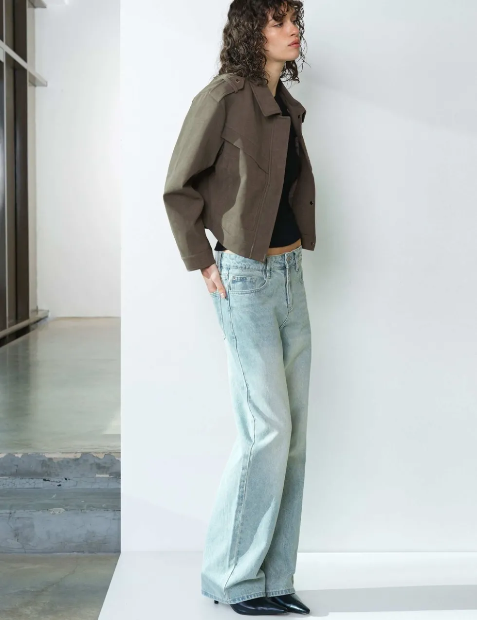Faux Suede Bomber Jacket