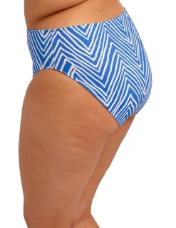 Fiji Falls Striped High Waisted Bikini Bottoms