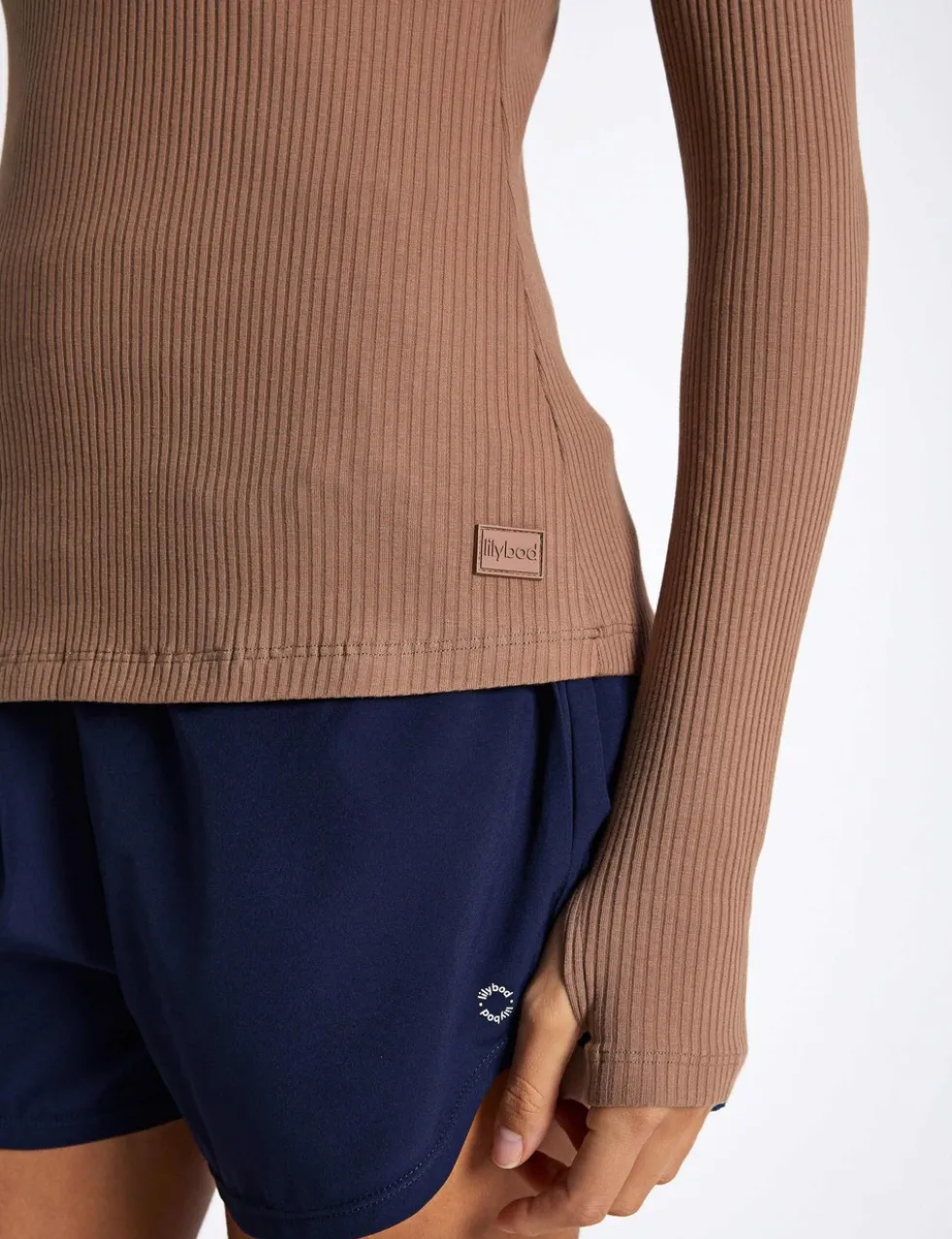 Fiona Cotton Rich Ribbed Crew Neck Top