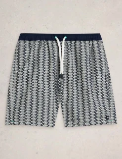 Fish Print Swim Shorts