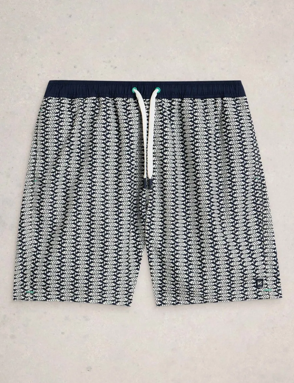 Fish Print Swim Shorts