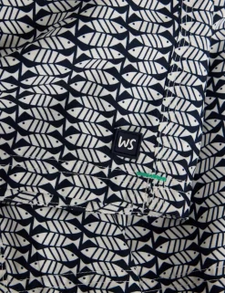Fish Print Swim Shorts