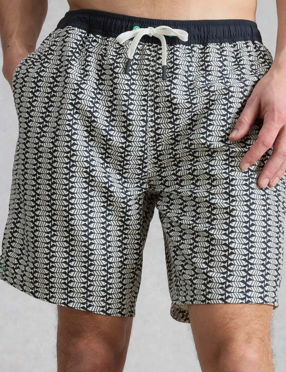 Fish Print Swim Shorts