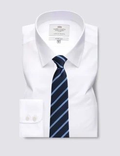 Fitted Slim Easy Iron Pure Cotton Shirt