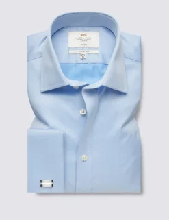 Fitted Slim Non Iron Pure Cotton Twill Shirt