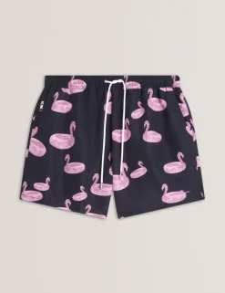 Flamingo Print Swim Shorts