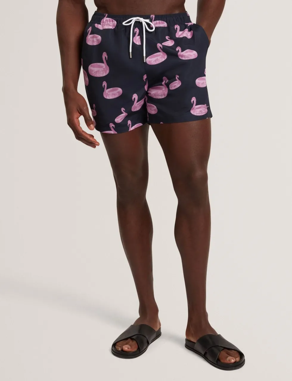 Flamingo Print Swim Shorts