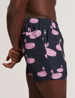 Flamingo Print Swim Shorts