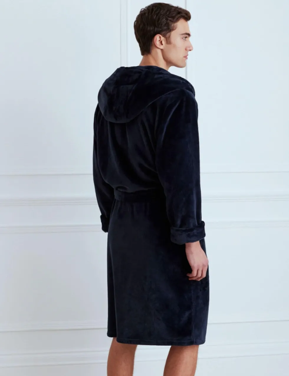 Fleece Hooded Dressing Gown