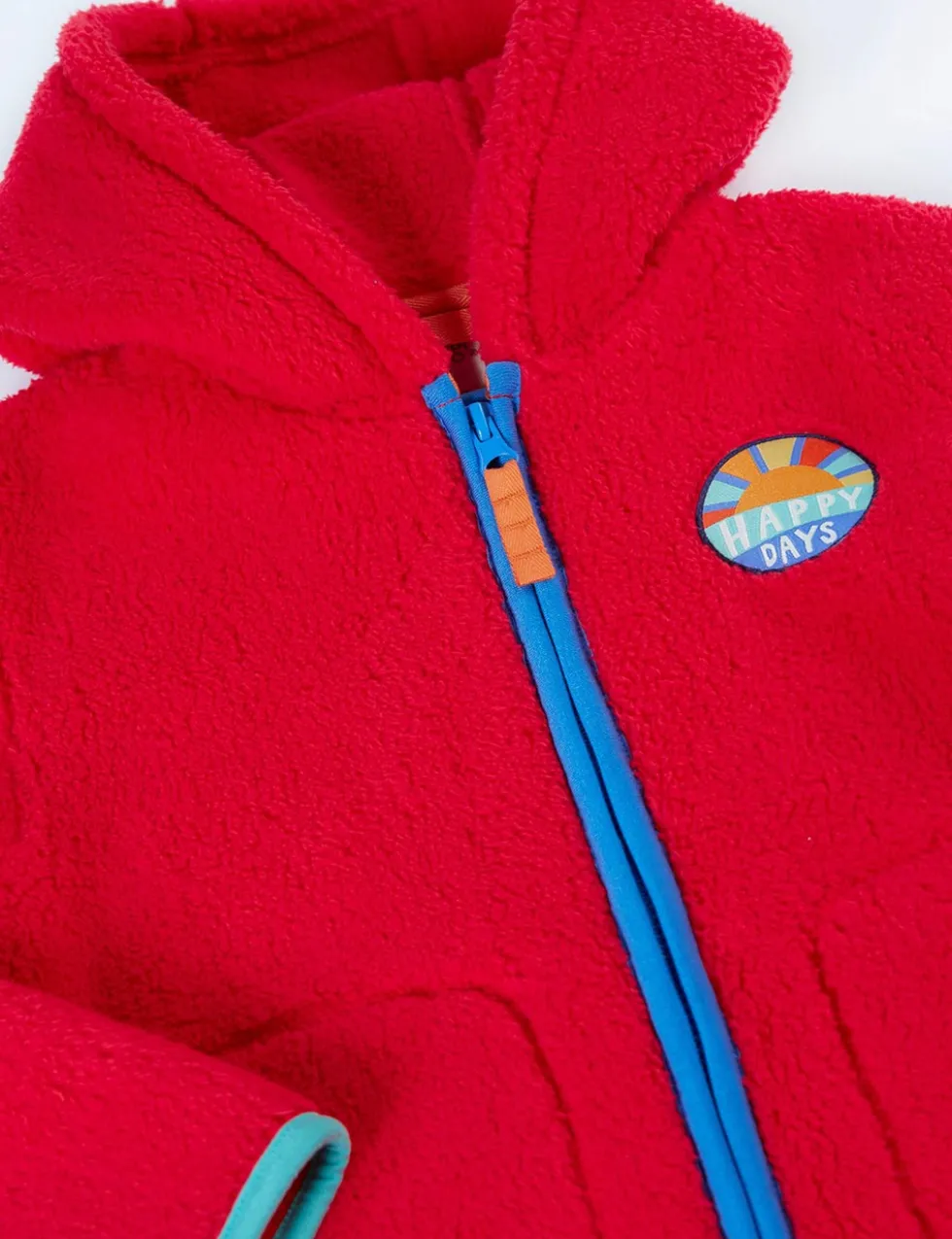 Fleece Slogan Hooded Jacket (1-12 Yrs)