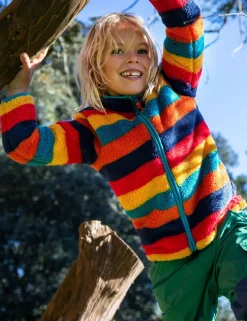 Fleece Striped Jacket (1-12 Yrs)