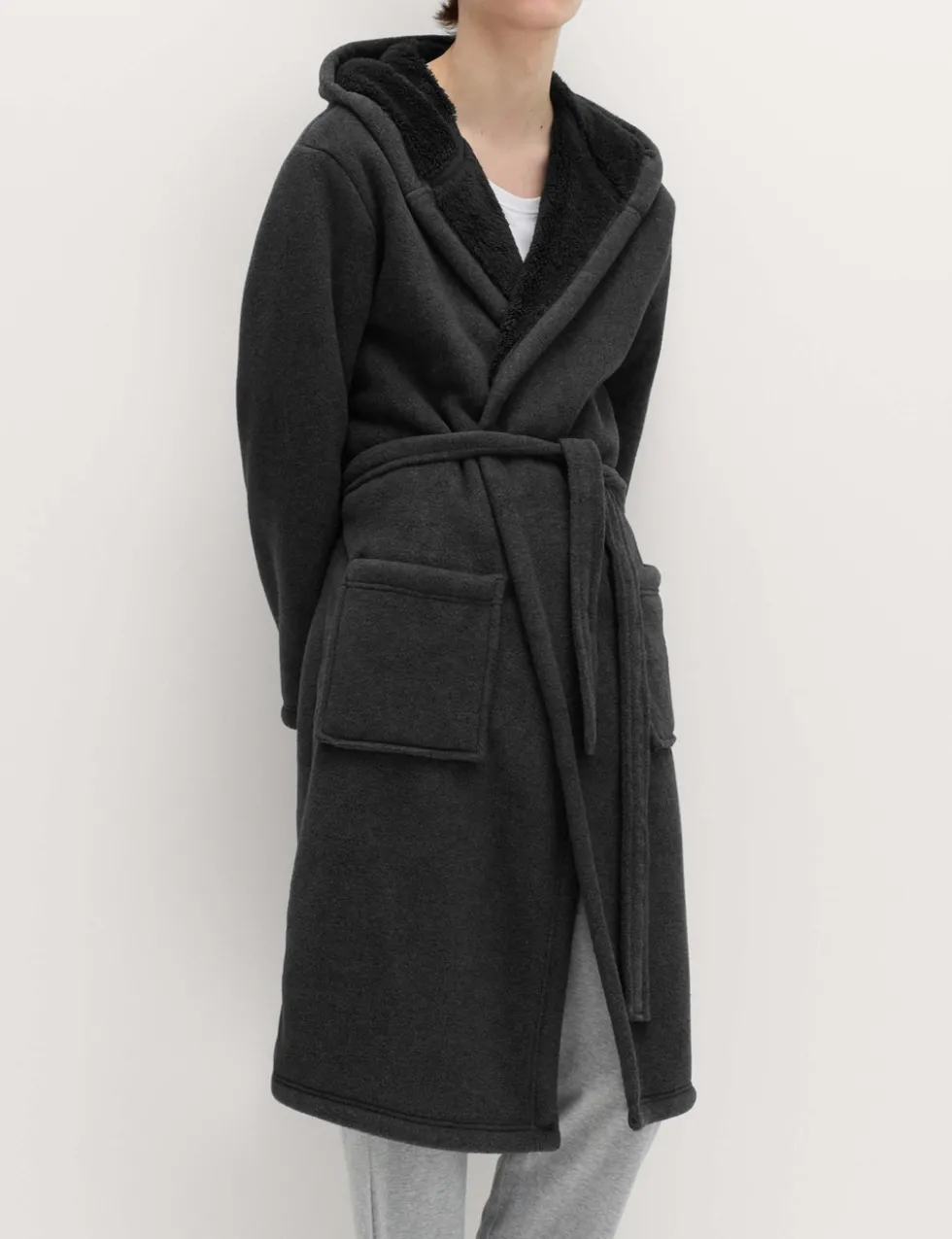 Fleece Supersoft Hooded Dressing Gown