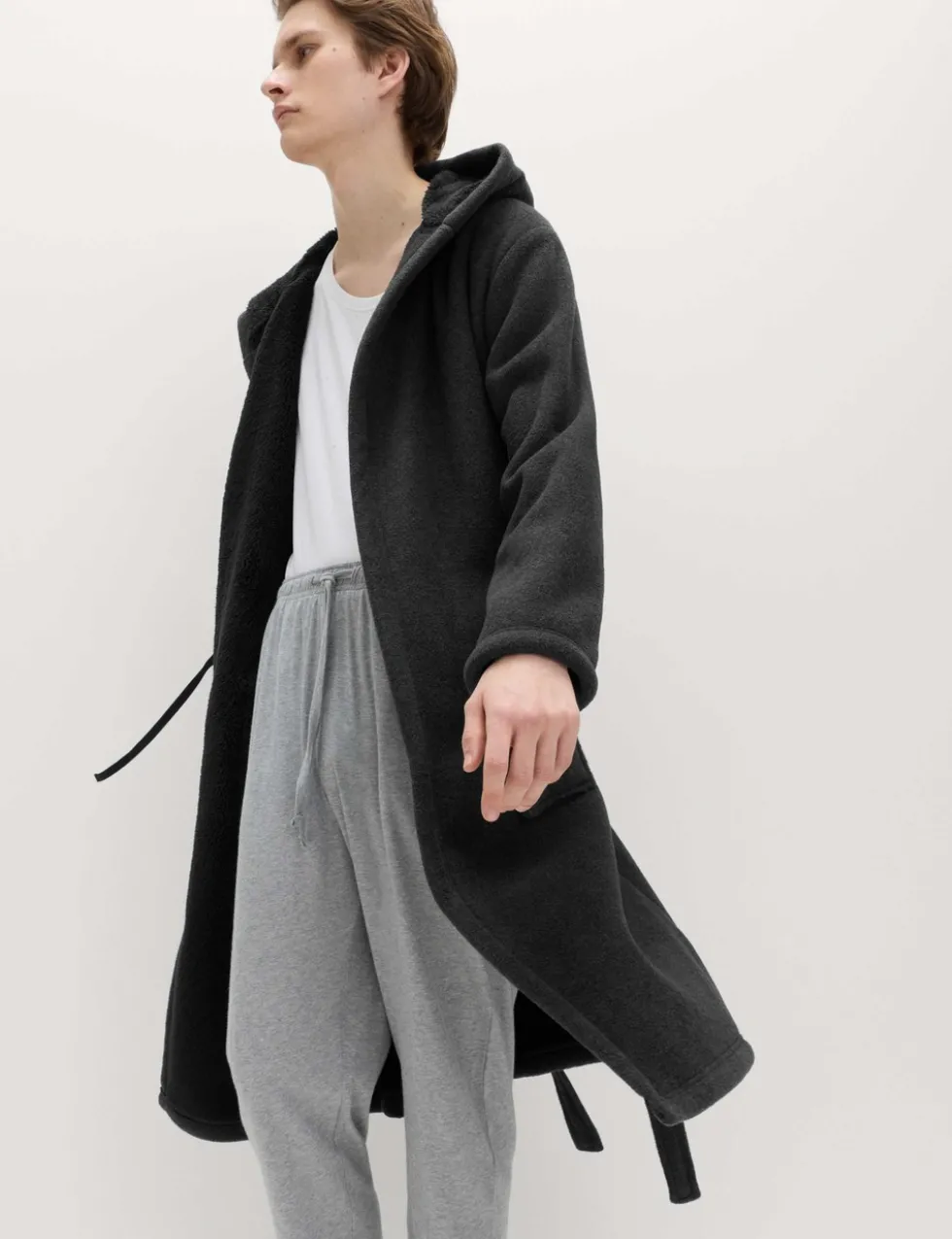 Fleece Supersoft Hooded Dressing Gown