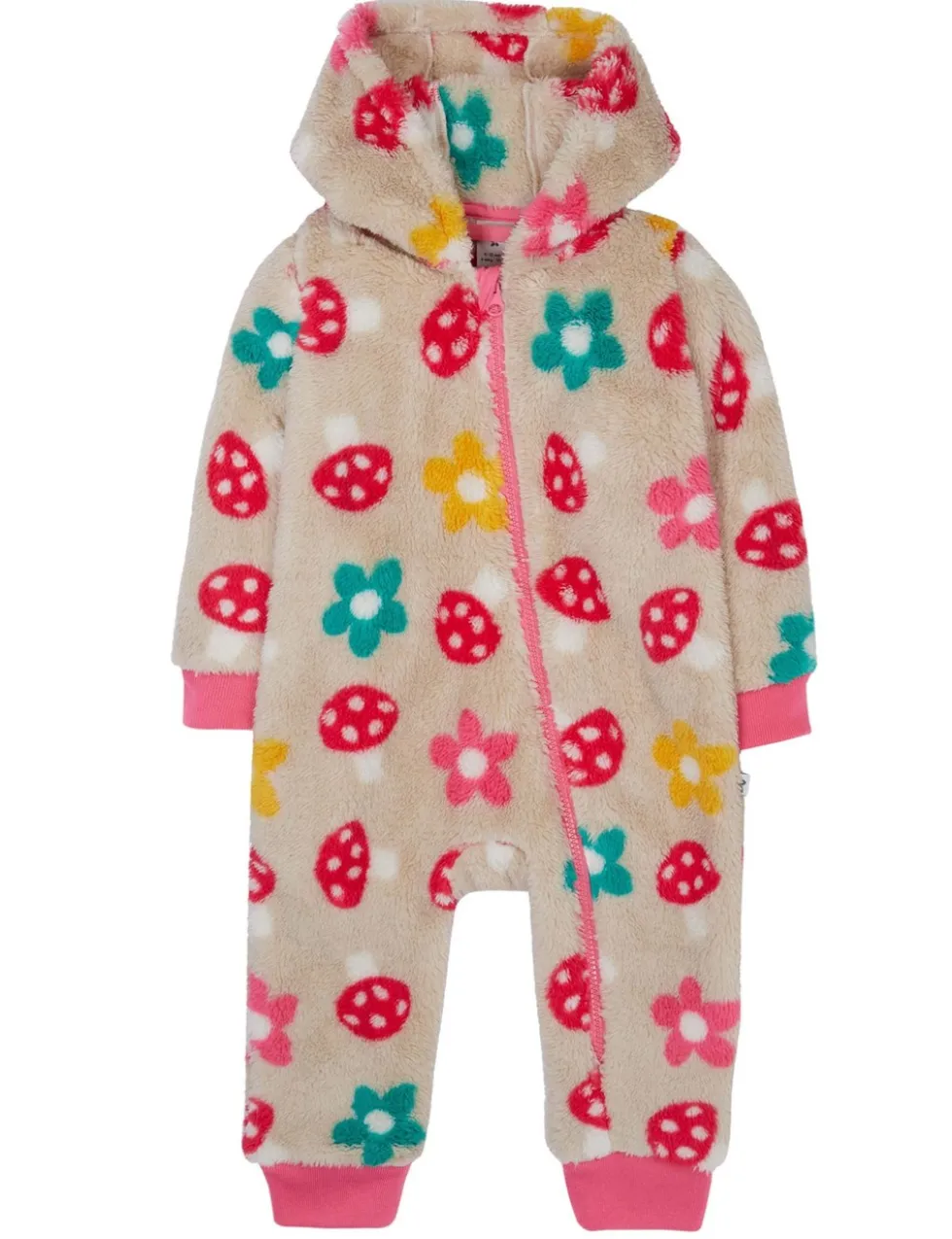 Fleece Woodland Print Zip All in One (0-4 Yrs)