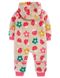 Fleece Woodland Print Zip All in One (0-4 Yrs)