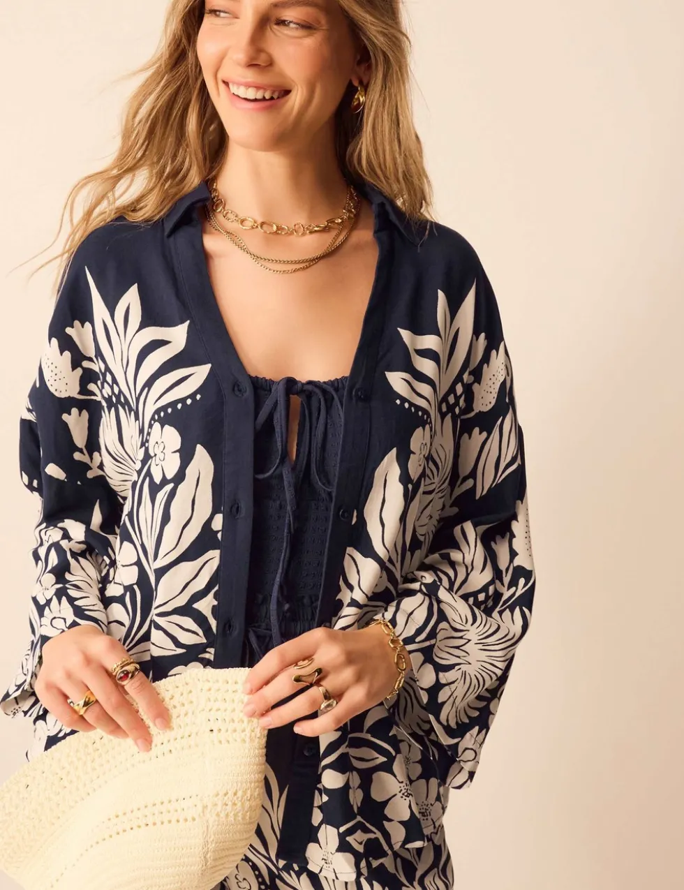 Floral Beach Shirt