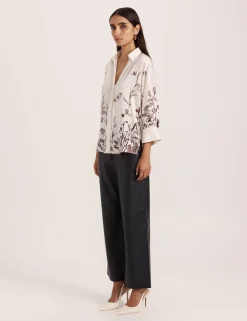 Floral Collared Relaxed Shirt