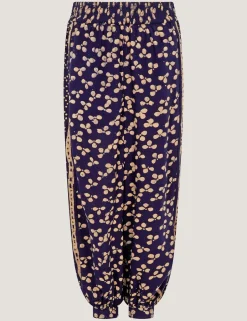 Floral Cuffed Wide Leg Trousers