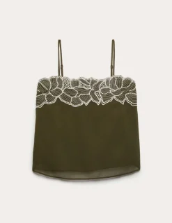 Floral Embroidered Cami Top