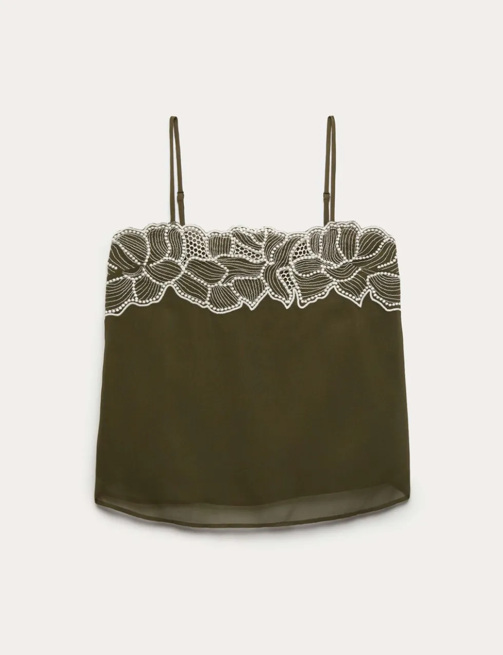 Floral Embroidered Cami Top