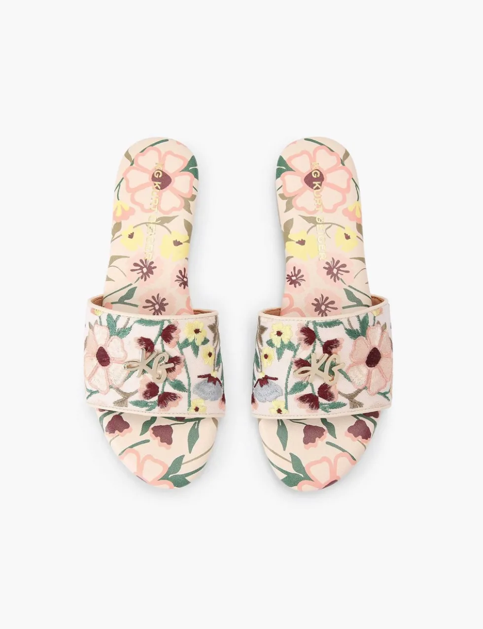 Floral Embroidery Flat Sandals