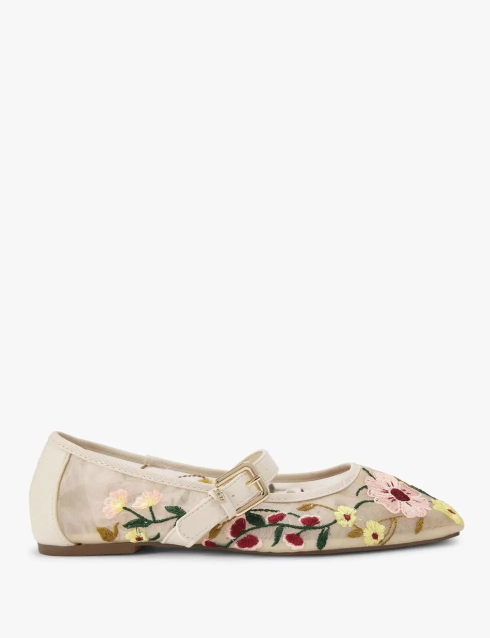 Floral Flat Mesh Ballet Flats