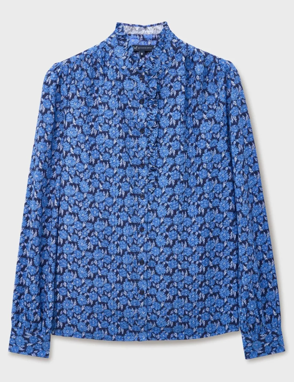 Floral Frill Detail Blouse with Cotton