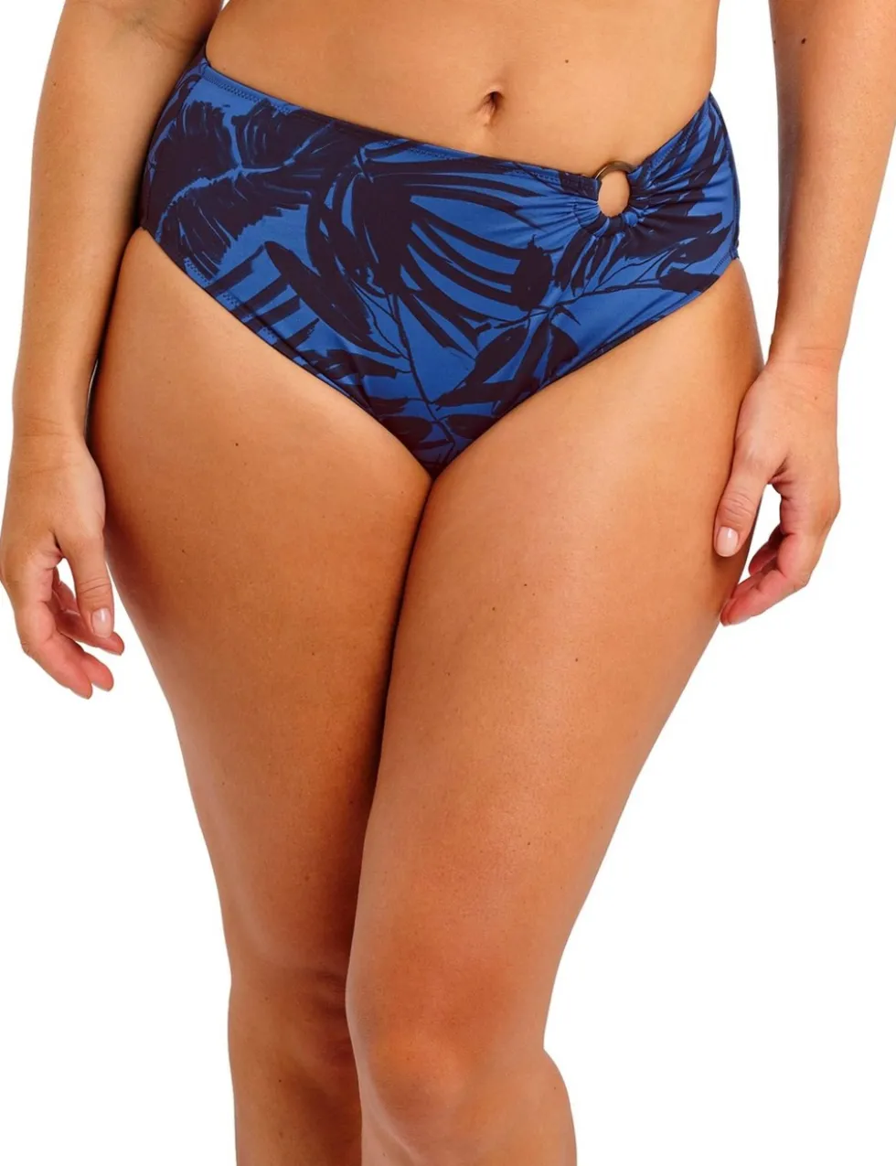 Floral High Waisted Bikini Bottoms