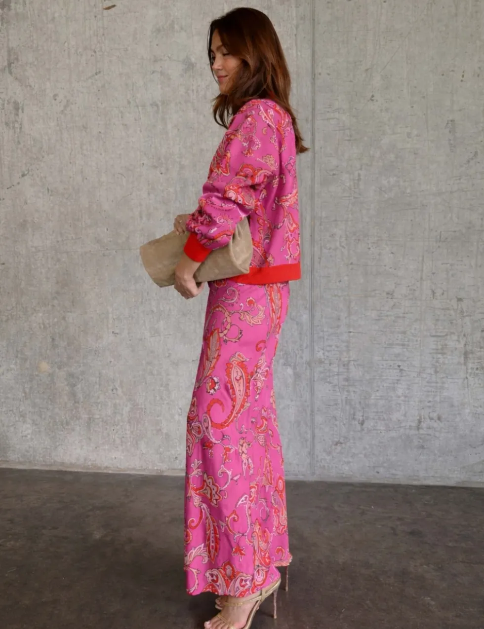 Floral Maxi Wrap Skirt
