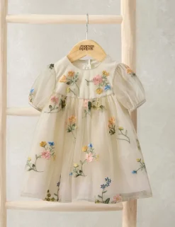 Floral Mesh Dress (0-36 Mths)