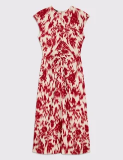 Floral Midi Column Dress