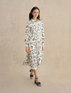 Floral Midi Shirt Dress