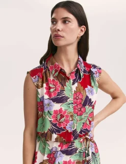 Floral Midi Shirt Dress