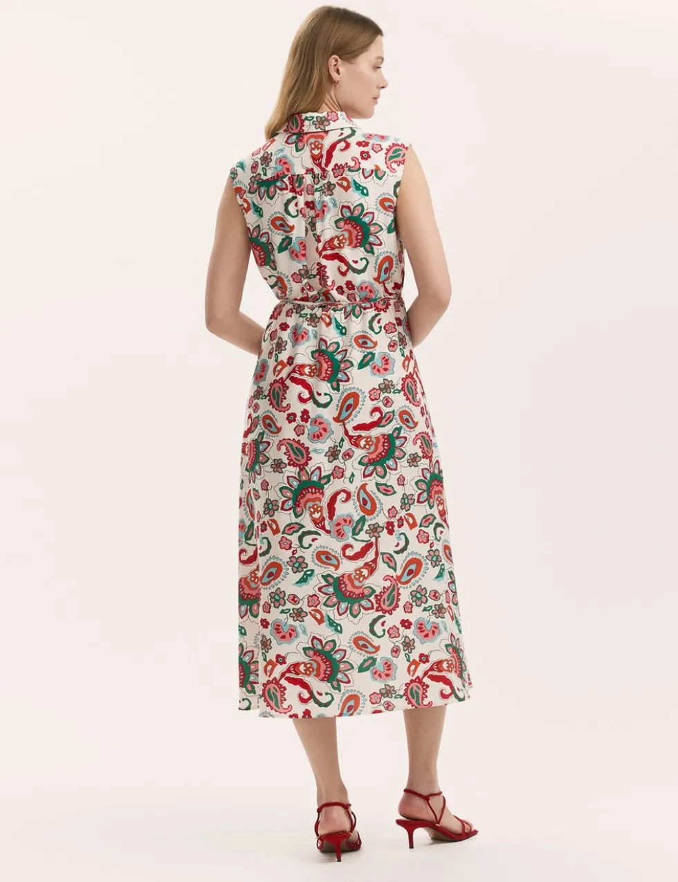 Floral Midi Shirt Dress