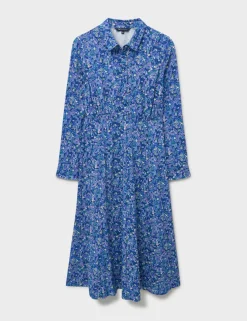Floral Midi Shirt Dress