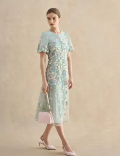 Floral Midi Tea Dress
