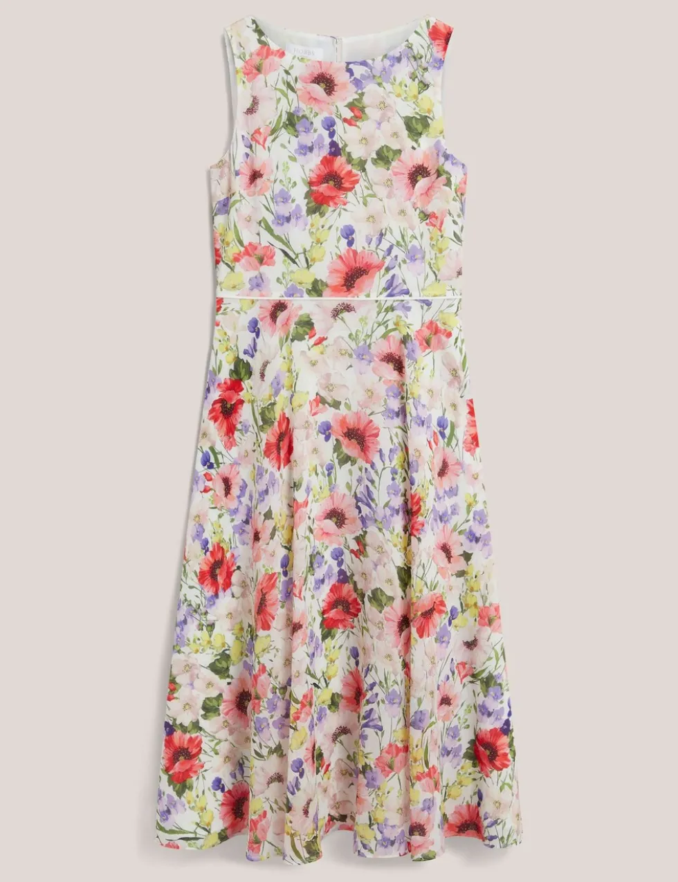 Floral Midi Waisted Dress