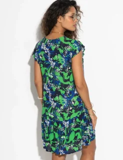 Floral Mini Beach Dress