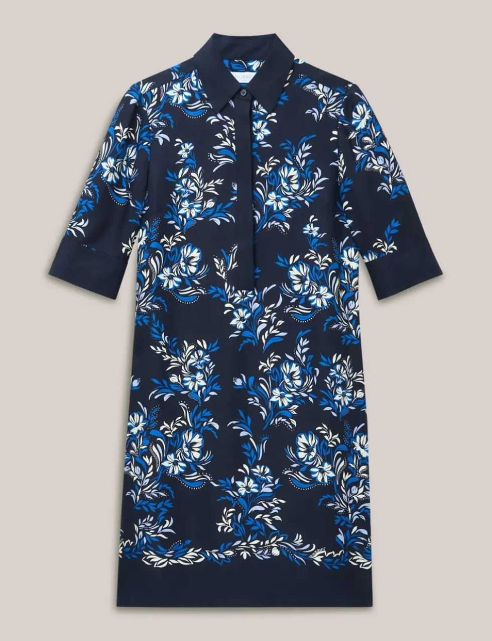 Floral Mini Shirt Dress