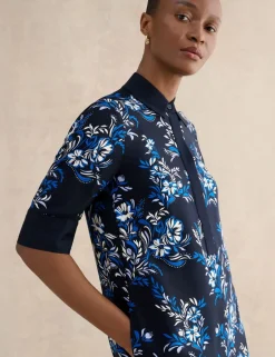 Floral Mini Shirt Dress