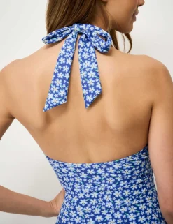 Floral Padded Halterneck Swimsuit