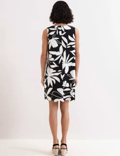 Floral Round Neck Mini Shift Dress